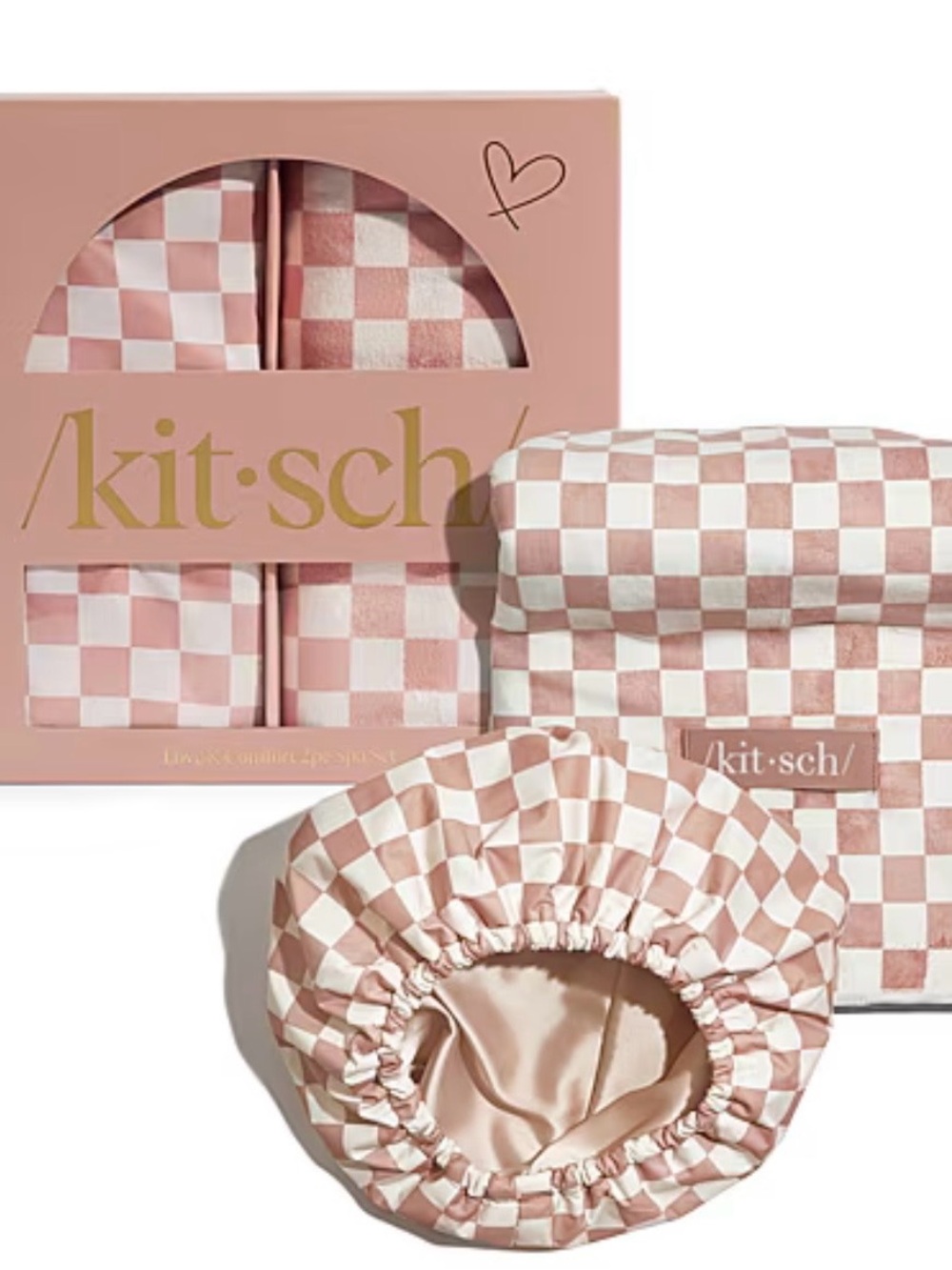 Kitsch Love & Comfort 2pc Spa Set - Blush Pink & White - Picture 3 of 5